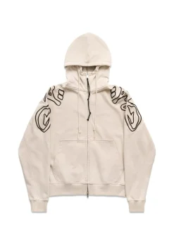 ALIS GYLL HOODIE W/ ZIPPER & EMBROIDERY