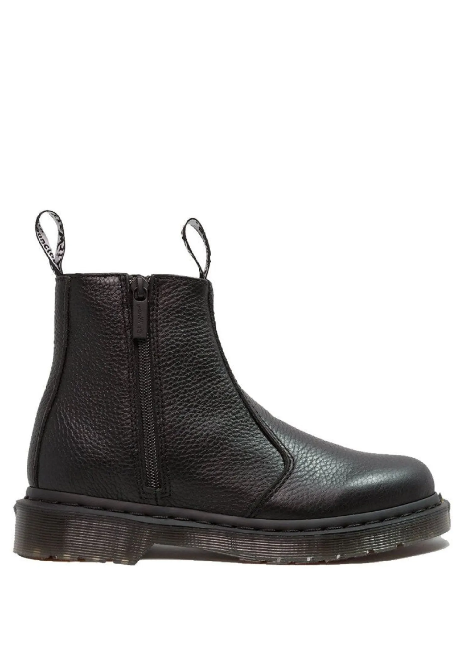 Dr. Martens 2976 W/Zips Black Milled Nappa
