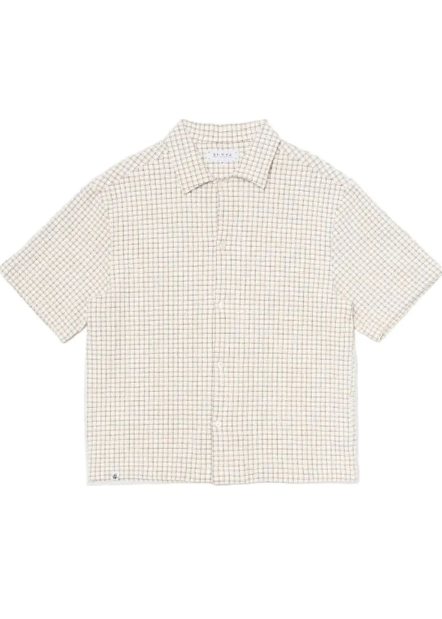 Edwin Zed Shirt Ss-White/Brown