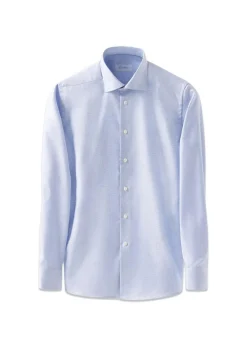 Eton Slim Textured Twill Shirt