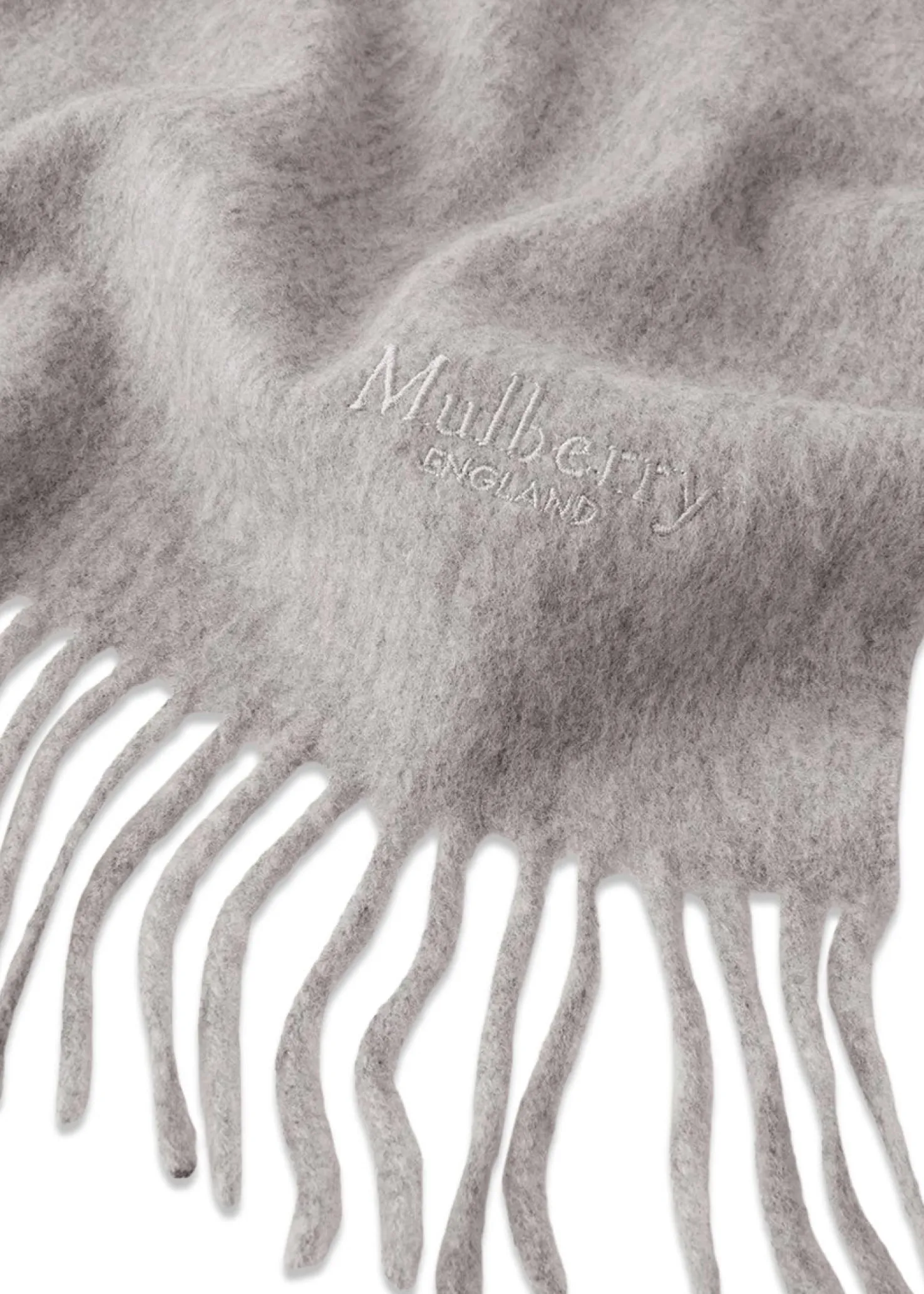 Mulberry Small Solid Merino Wool Scarf
