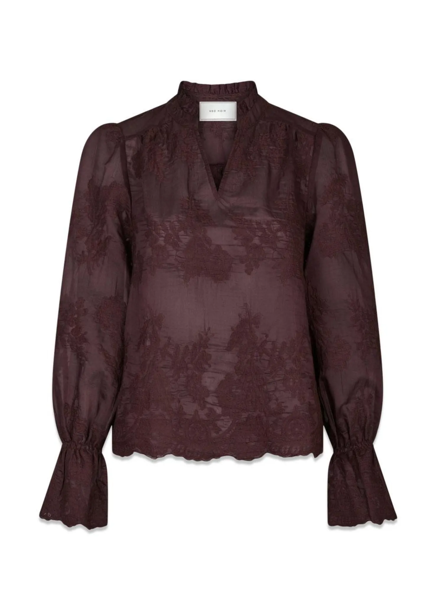 Neo Noir Amara Big Embroidery Blouse