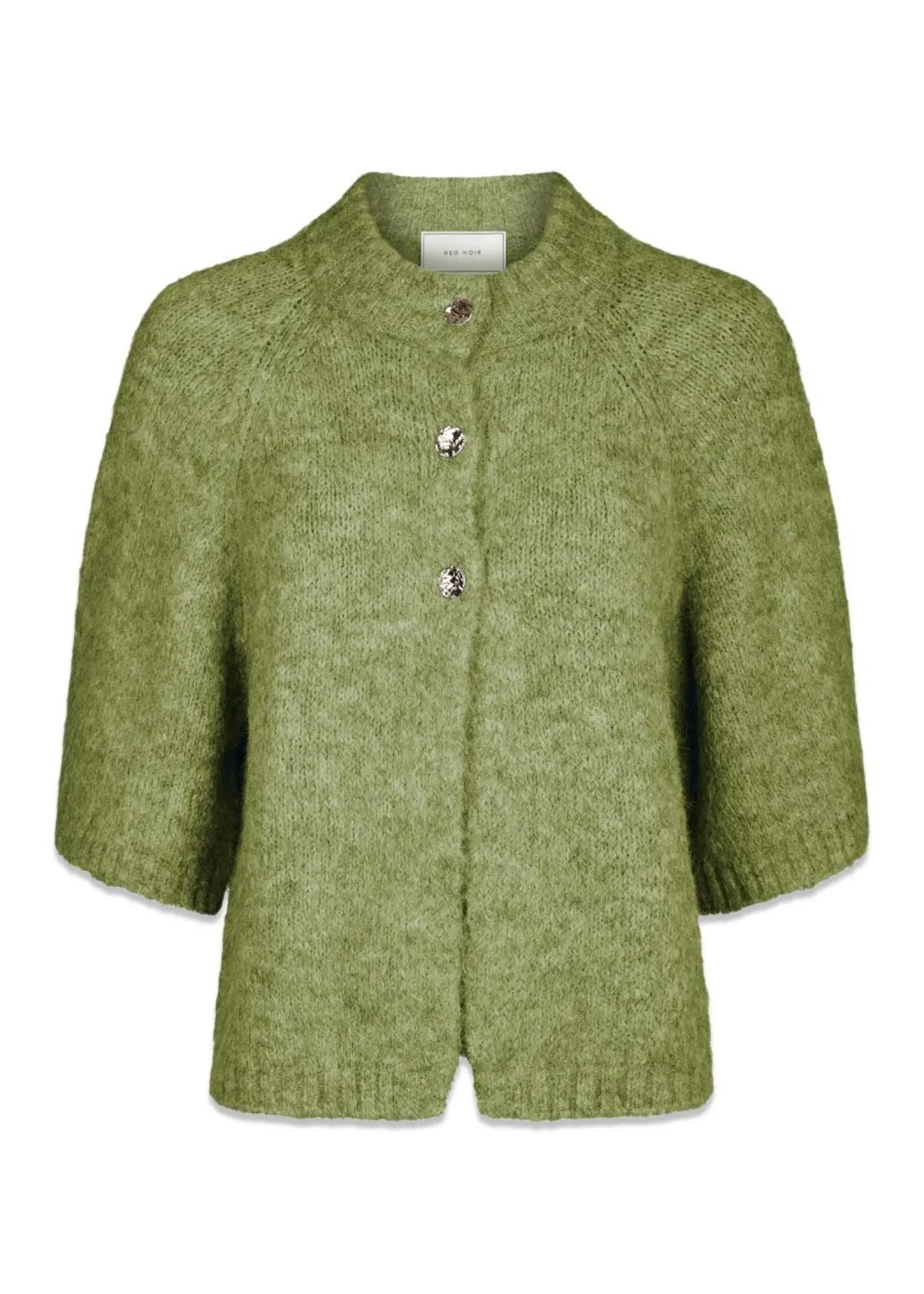 Neo Noir Benuta Fluffy Knit Cardigan