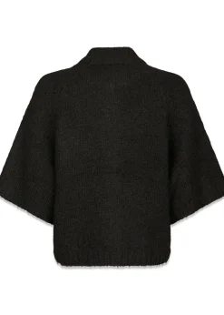 Neo Noir Benuta Fluffy Knit Cardigan