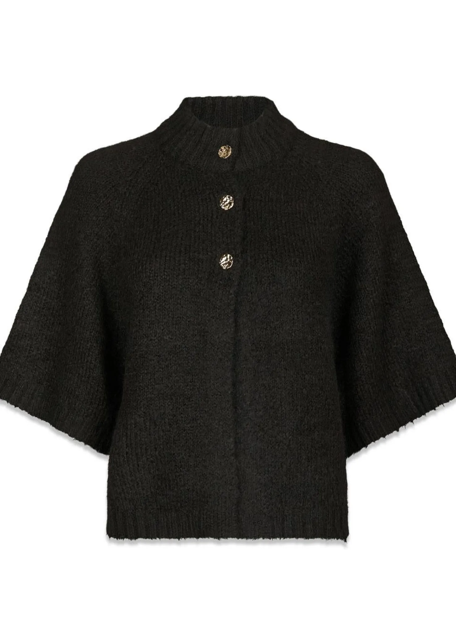 Neo Noir Benuta Fluffy Knit Cardigan