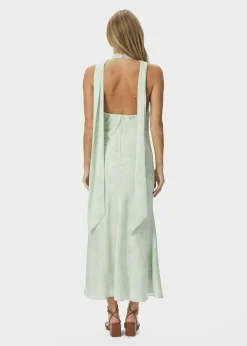 Neo Noir Fiona Pattern Satin Dress