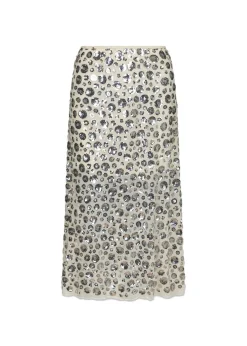 Neo Noir Gilla Flower Sequins Skirt