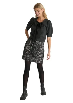 Neo Noir Henrietta Leopard Skirt