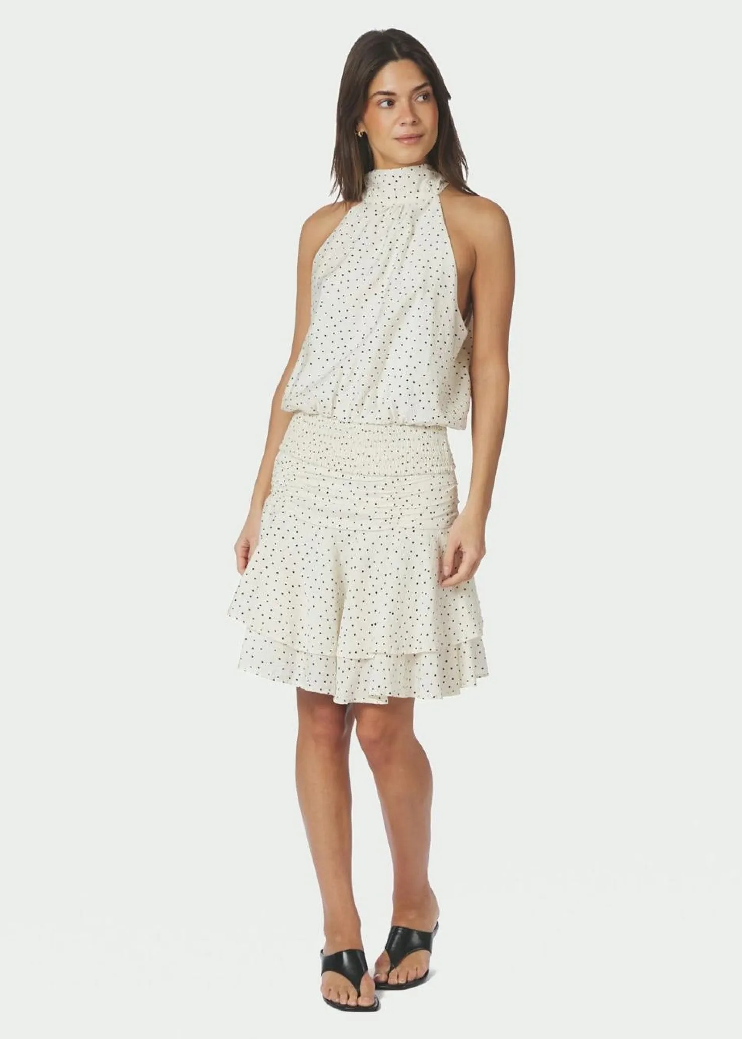 Neo Noir Janie Mini Dot Skirt