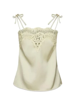 Neo Noir Kaela Heavy Sateen Lace Top