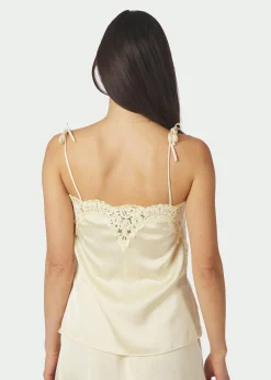 Neo Noir Kaela Heavy Sateen Lace Top