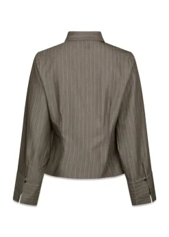 Neo Noir Rosa Pinstripe Melange Shirt