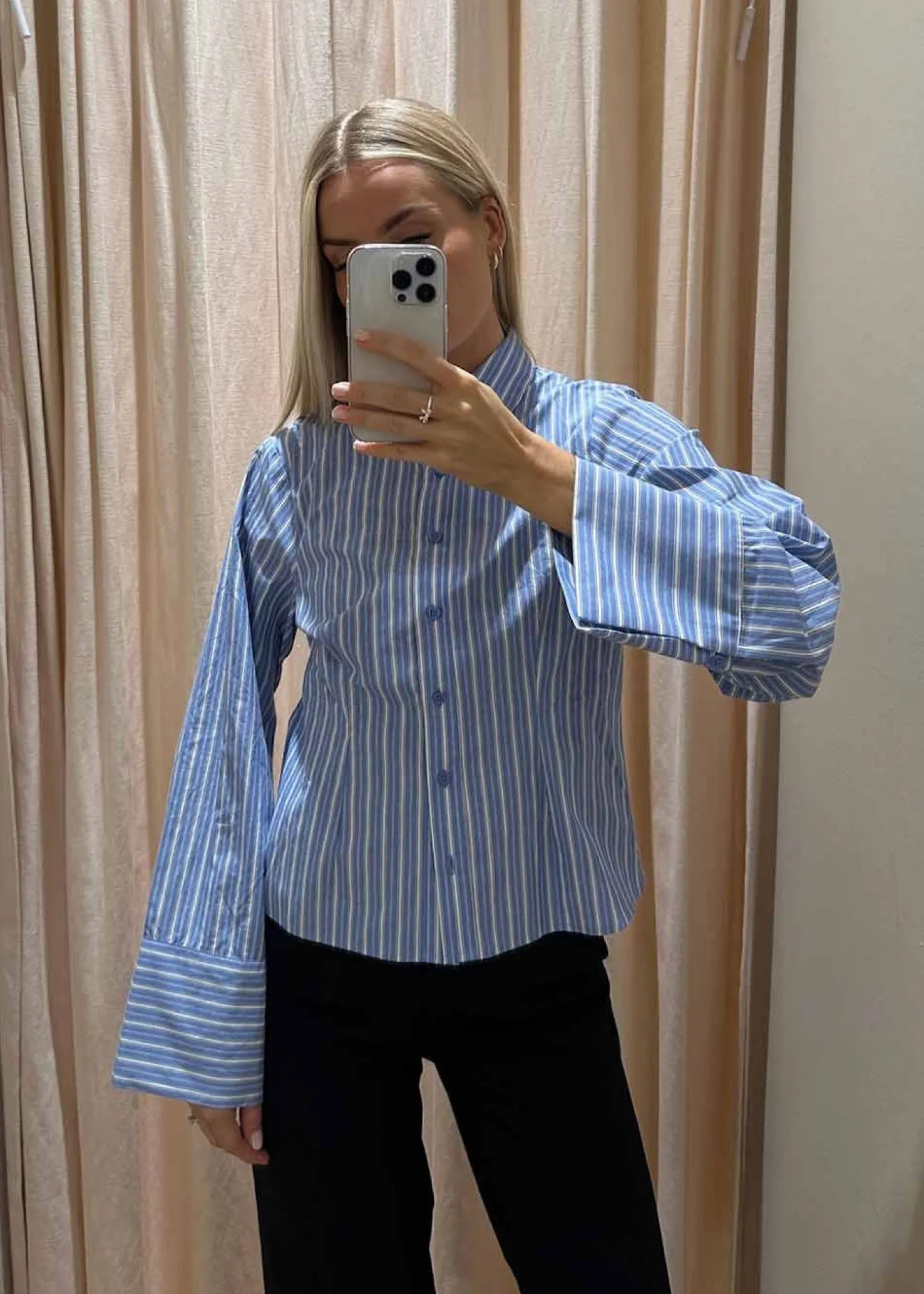 Neo Noir Rosa Stripe Shirt