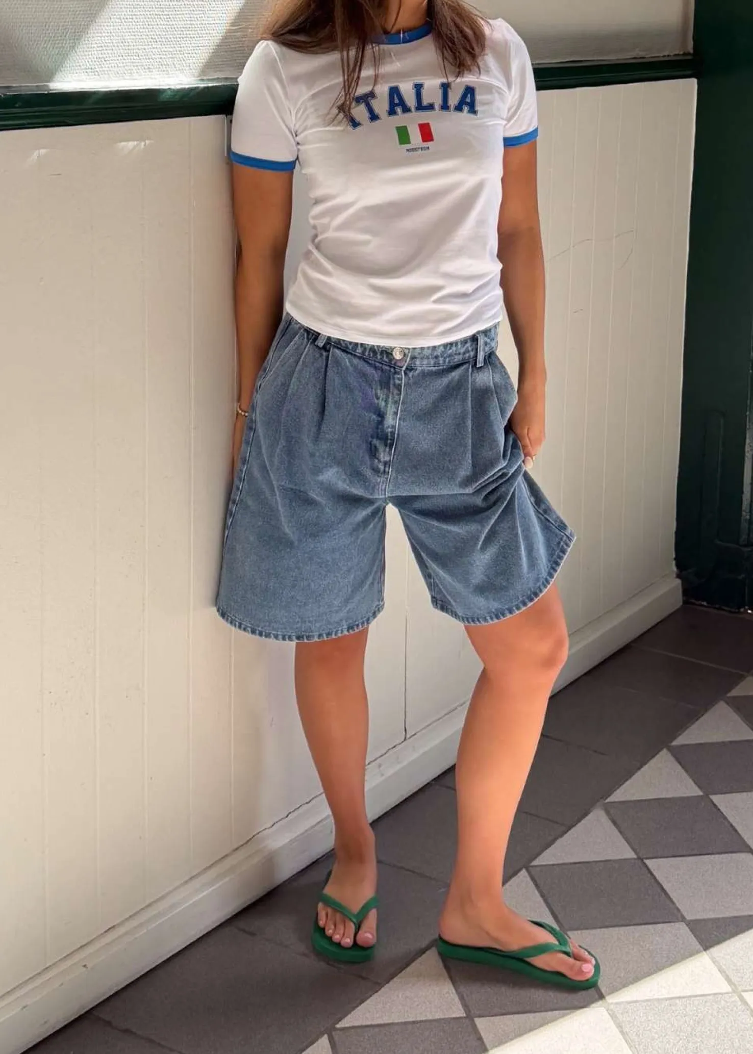 Neo Noir Rosel Denim Shorts