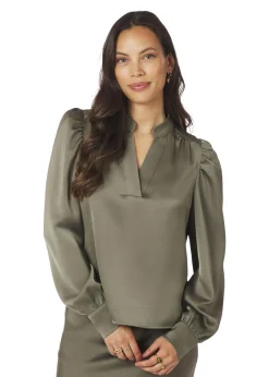 Neo Noir Rosslyn Heavy Sateen Blouse