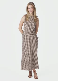 Neo Noir Saxton Check Dress