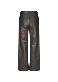 Oval Square Time Leather Trousers