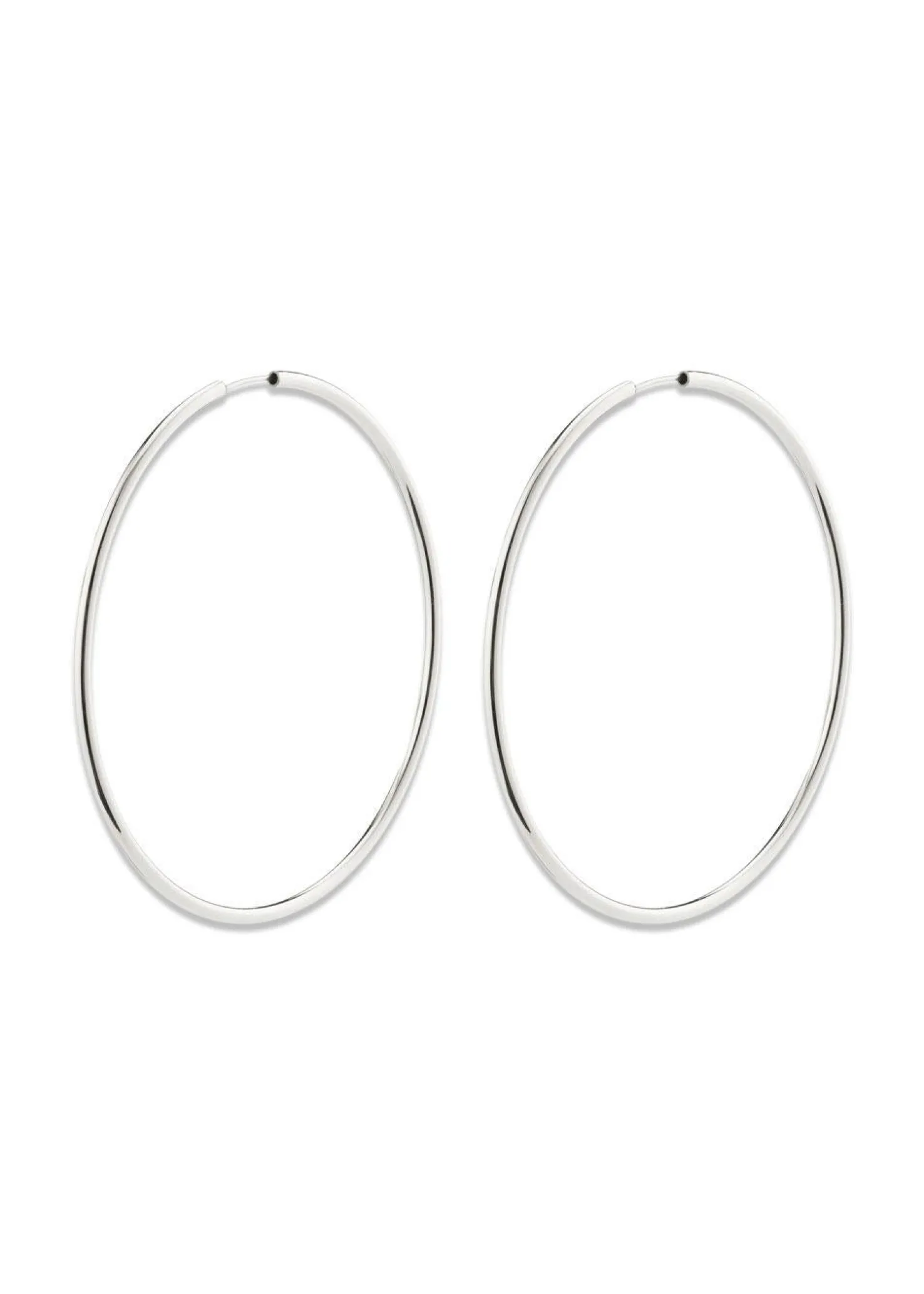 Pilgrim APRIL large hoop earrings silver-plated