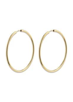 Pilgrim APRIL medium-size hoop earrings gold-plated