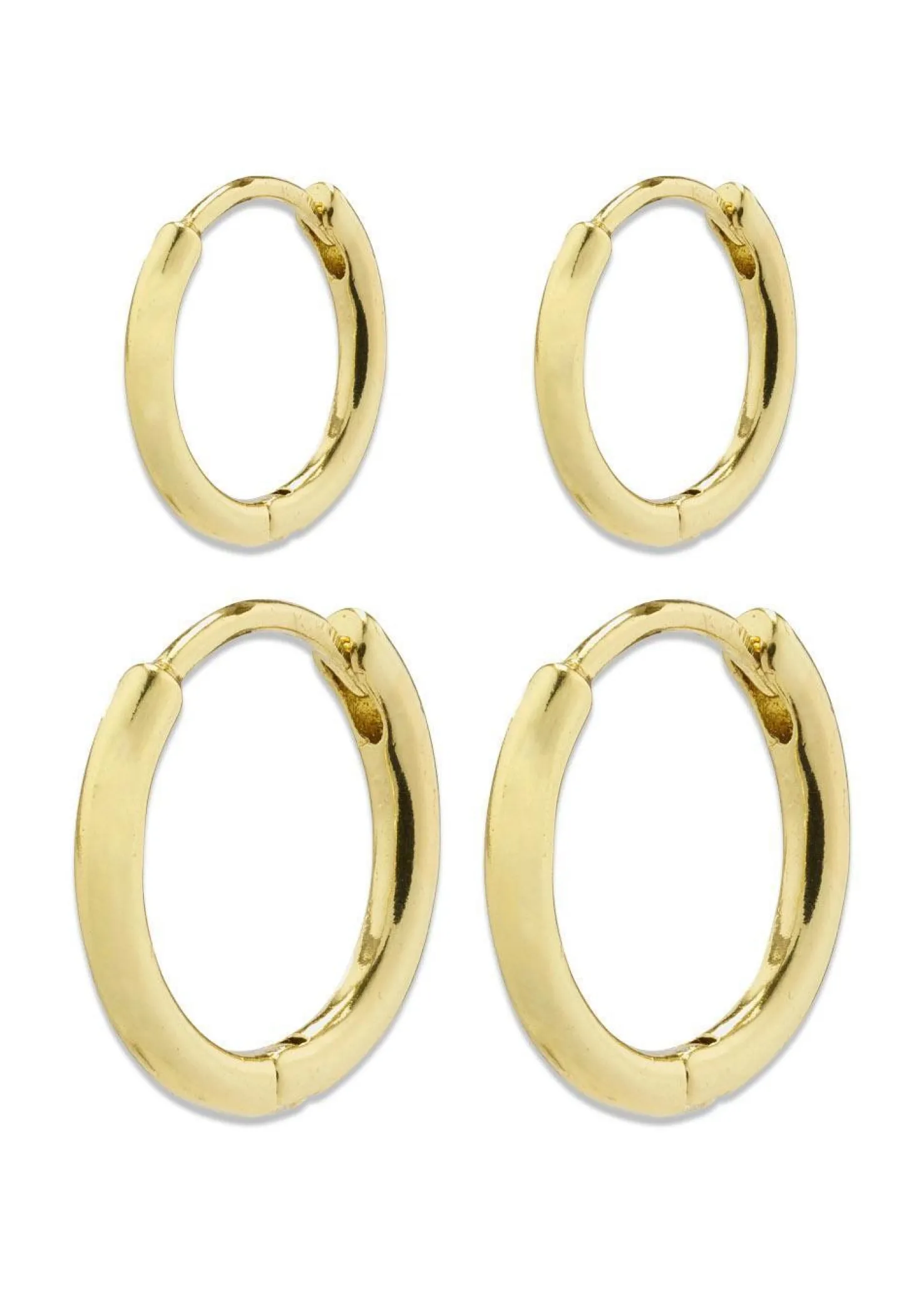 Pilgrim ARIELLA hoop earrings 2-in-1 set gold-plated