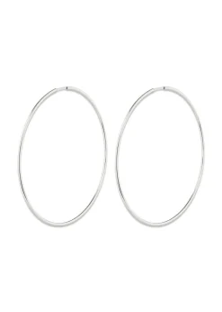 Pilgrim SANNE X-large hoop earrings silver-plated