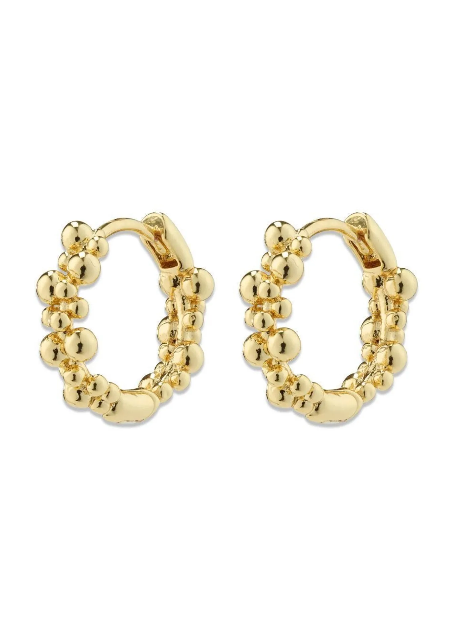 Pilgrim SOLIDARITY small bubbles hoop earrings gold-plated