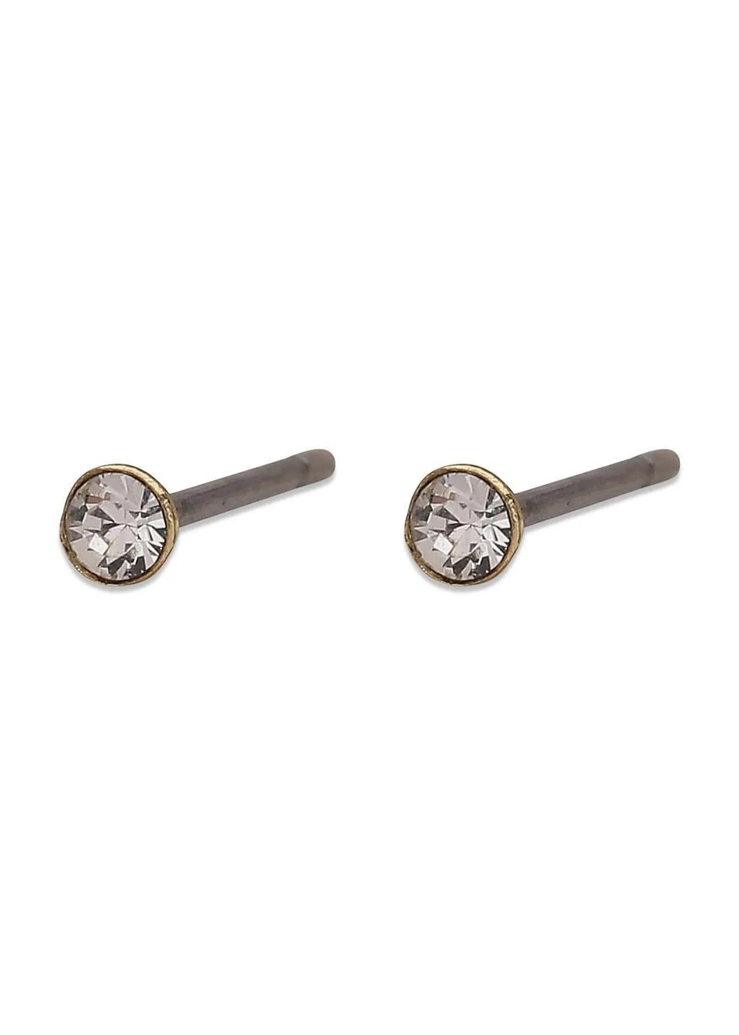 Pilgrim YANA micro crystal earstuds gold-plated
