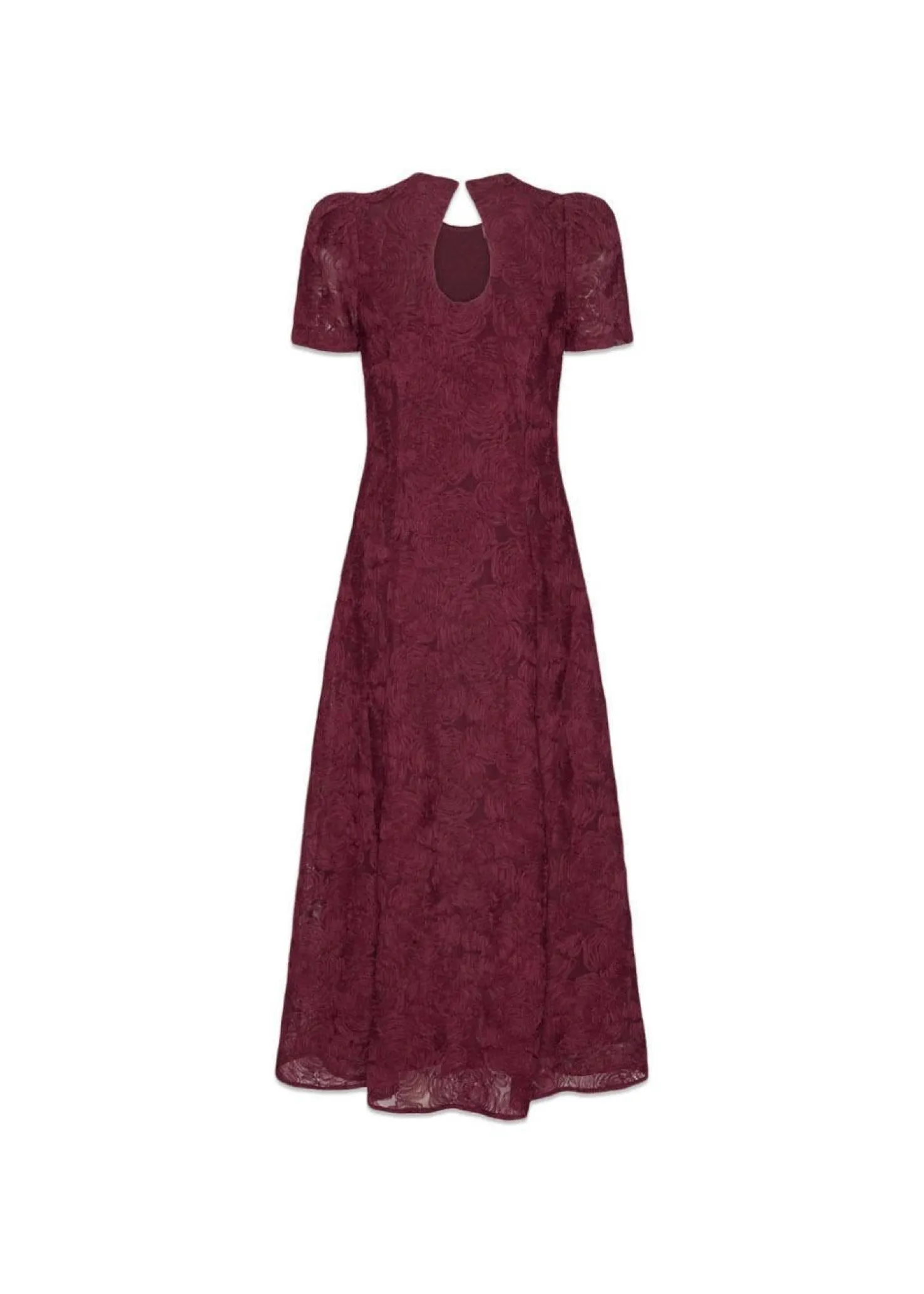 Rotate FLOWER MESH FLARED DRESS