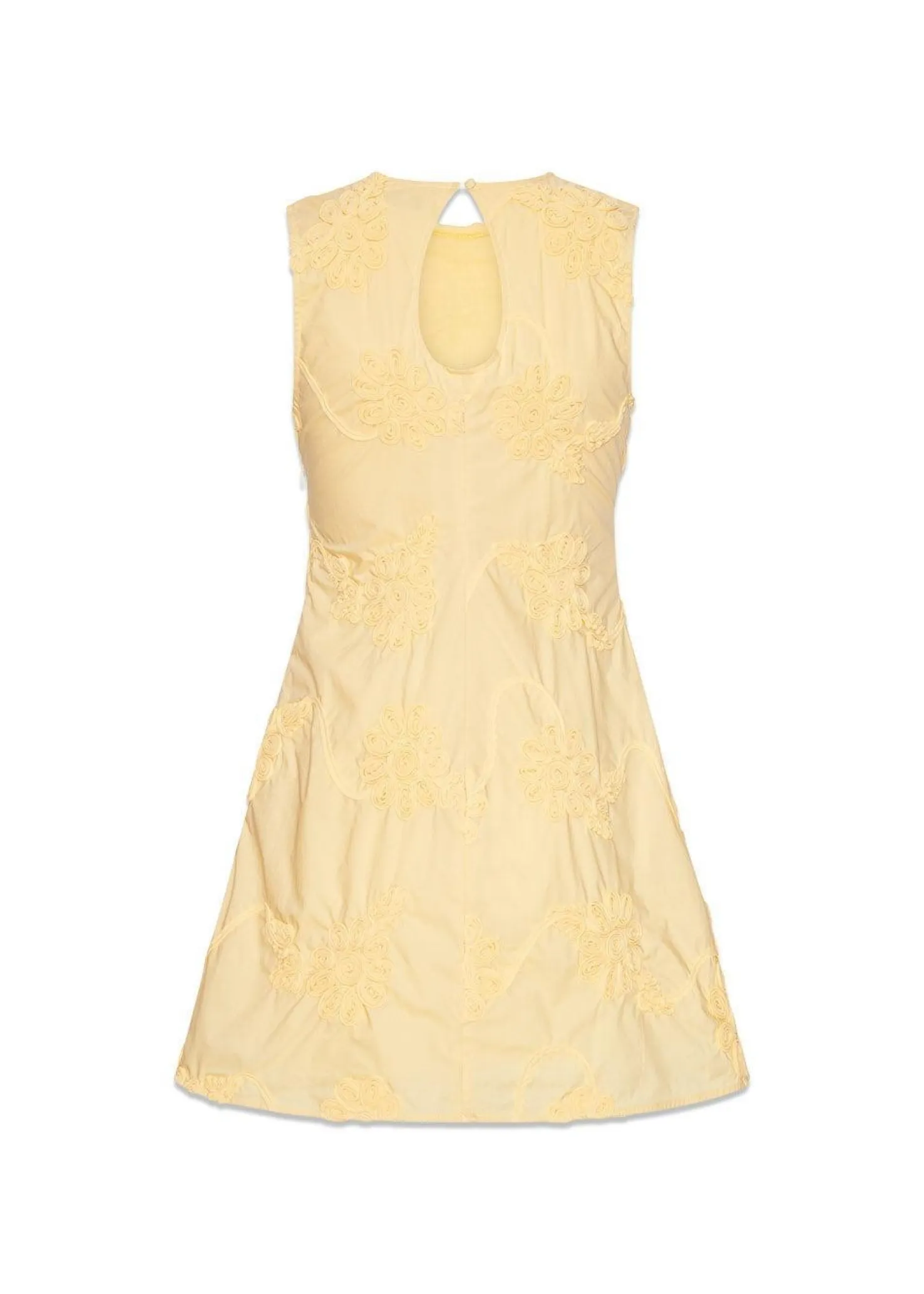 Rotate FLOWER MINI FLARED DRESS