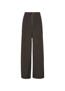 Rotate PINSTRIPE WIDE LEG PANTS