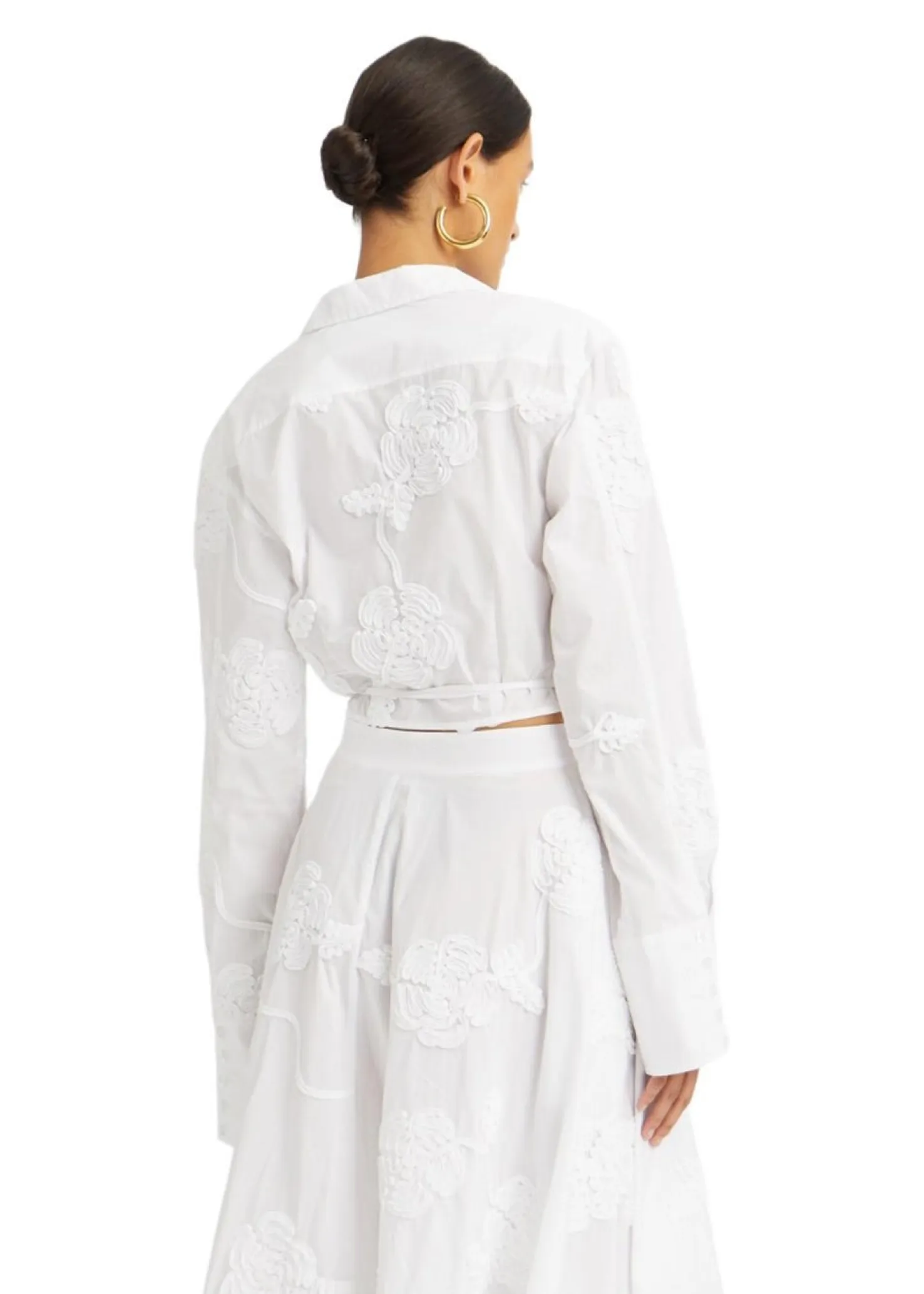 Rotate WRAP COTTON SHIRT