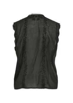 ROUGE EDIT ROUIVY S/L TIE NECK TOP