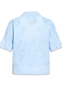 ROUGE EDIT ROUZOELLA 3/4 RESORT COLLAR SHIRT